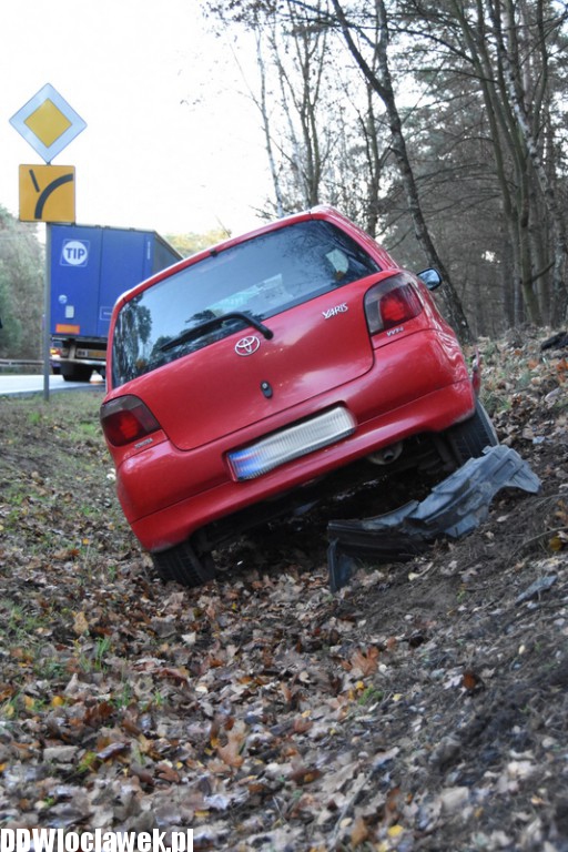 Kolizja na DK 62 we Włocławku