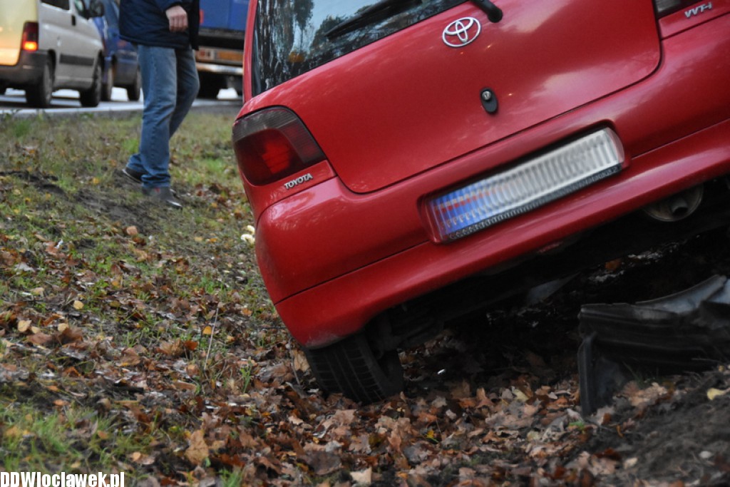 Kolizja na DK 62 we Włocławku