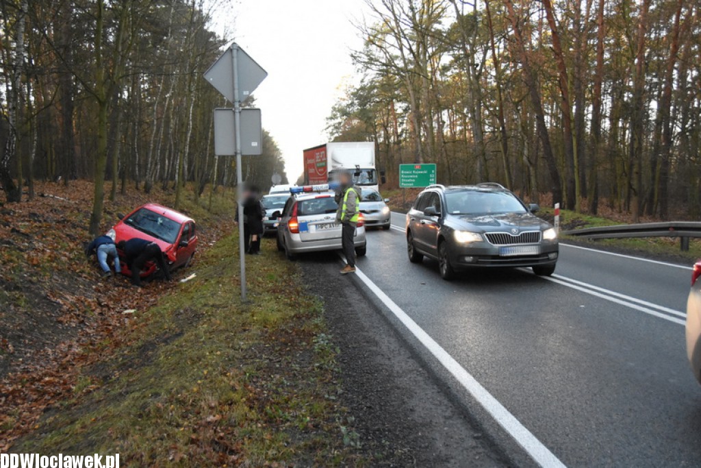Kolizja na DK 62 we Włocławku