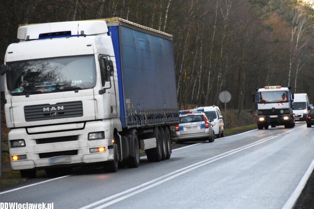 Kolizja na DK 62 we Włocławku