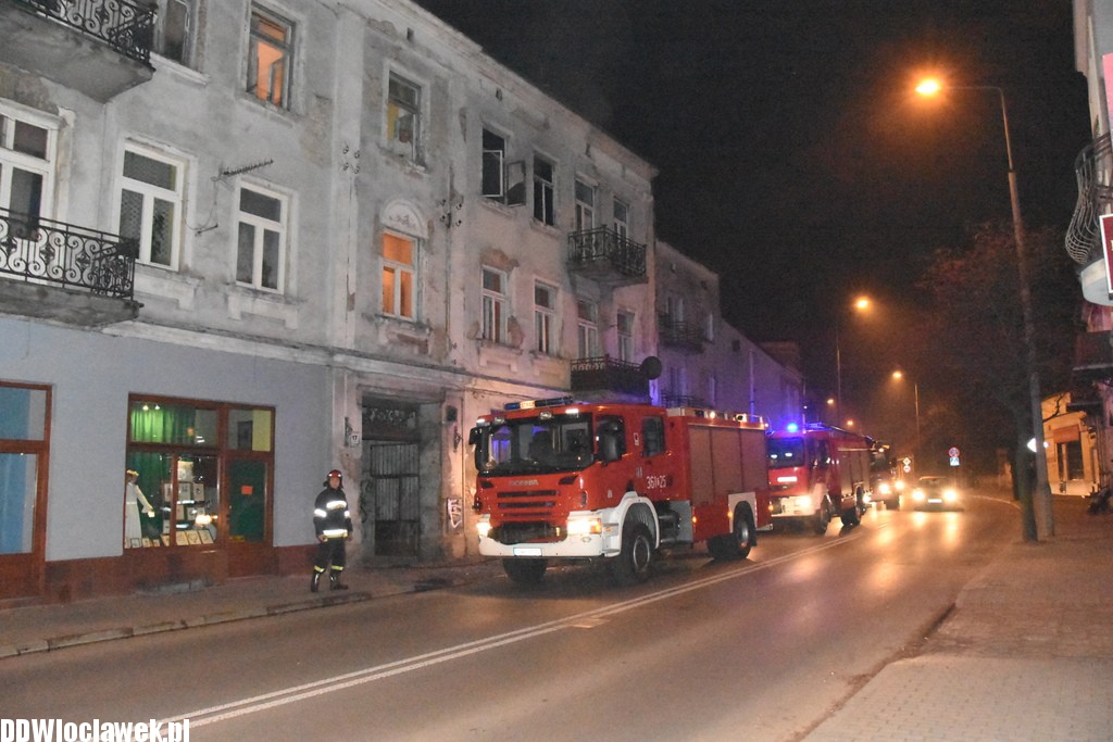 Pożar w kamienicy przy ulicy Brzeskiej