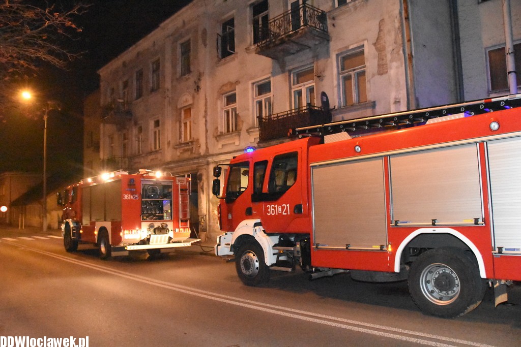 Pożar w kamienicy przy ulicy Brzeskiej