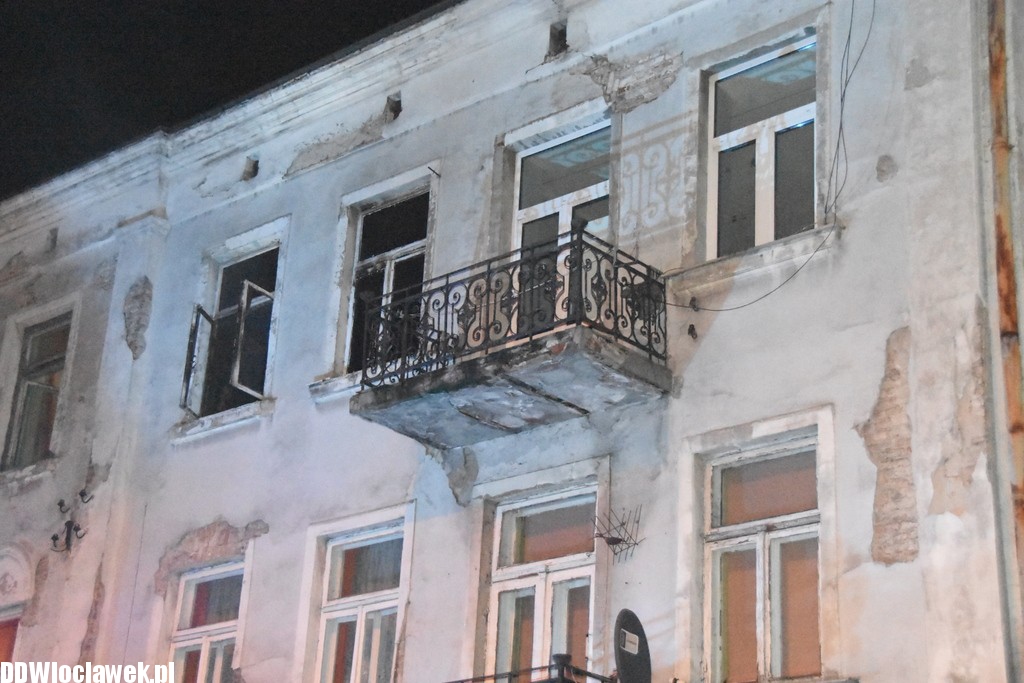 Pożar w kamienicy przy ulicy Brzeskiej