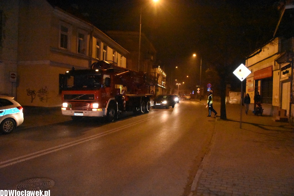 Pożar w kamienicy przy ulicy Brzeskiej