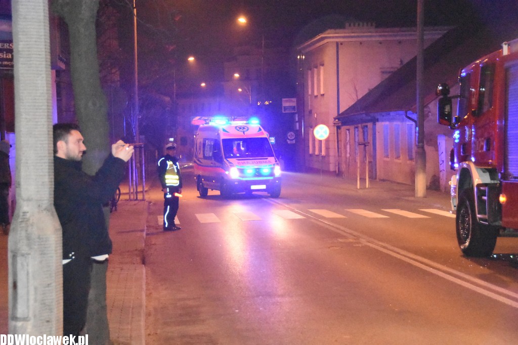 Pożar w kamienicy przy ulicy Brzeskiej