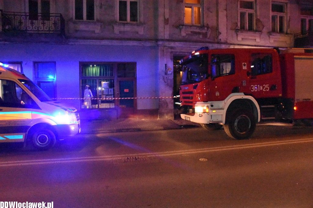 Pożar w kamienicy przy ulicy Brzeskiej