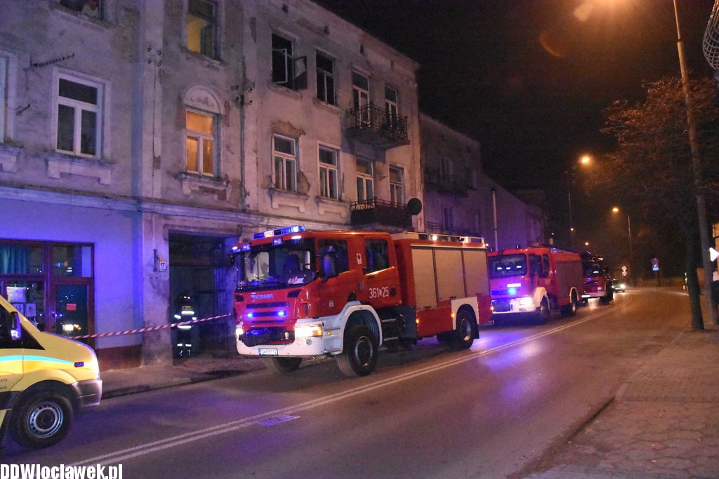 Pożar w kamienicy przy ulicy Brzeskiej