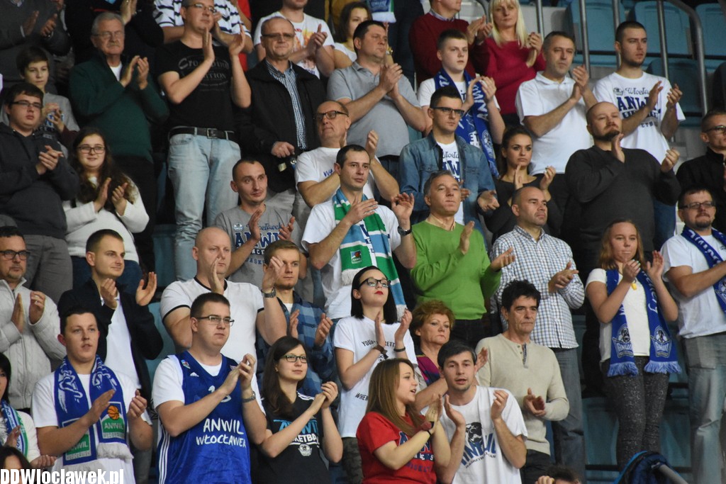Kibice na meczu Anwil - Śląsk