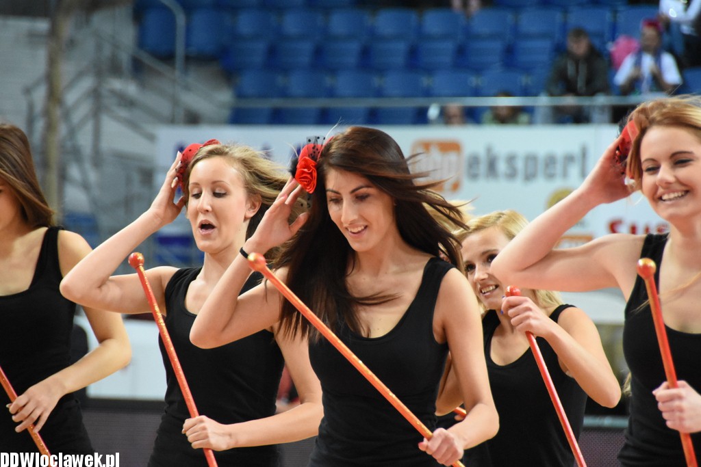 Cheerleaderki na meczu ze Śląskiem