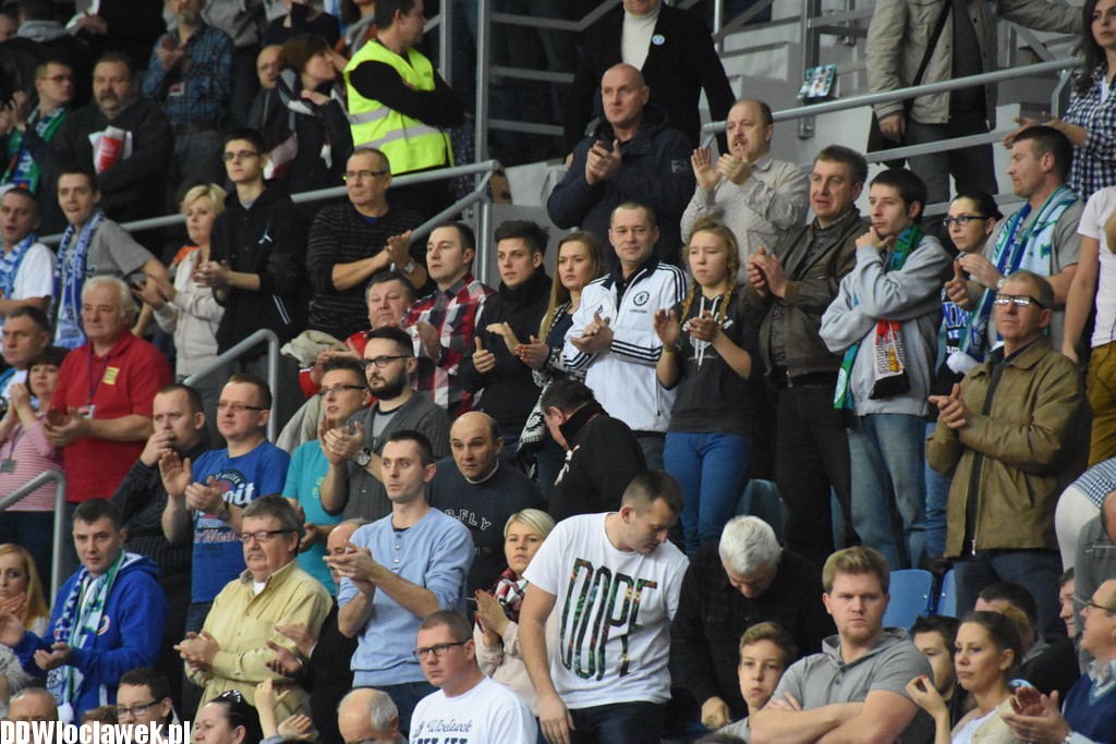 Kibice na meczu Anwil - Polpharma