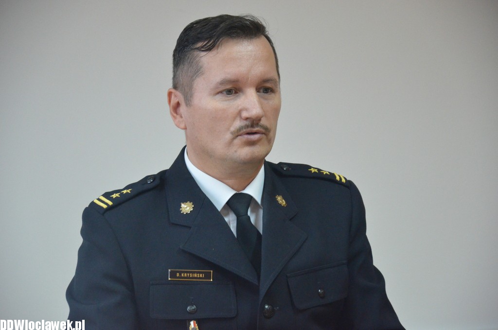 Konferencja prasowa straży pożarnej