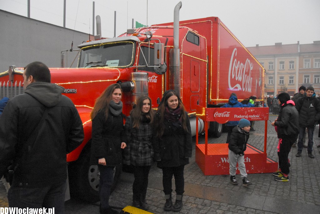 Ciężarówka Coca - Coli we Włocławku