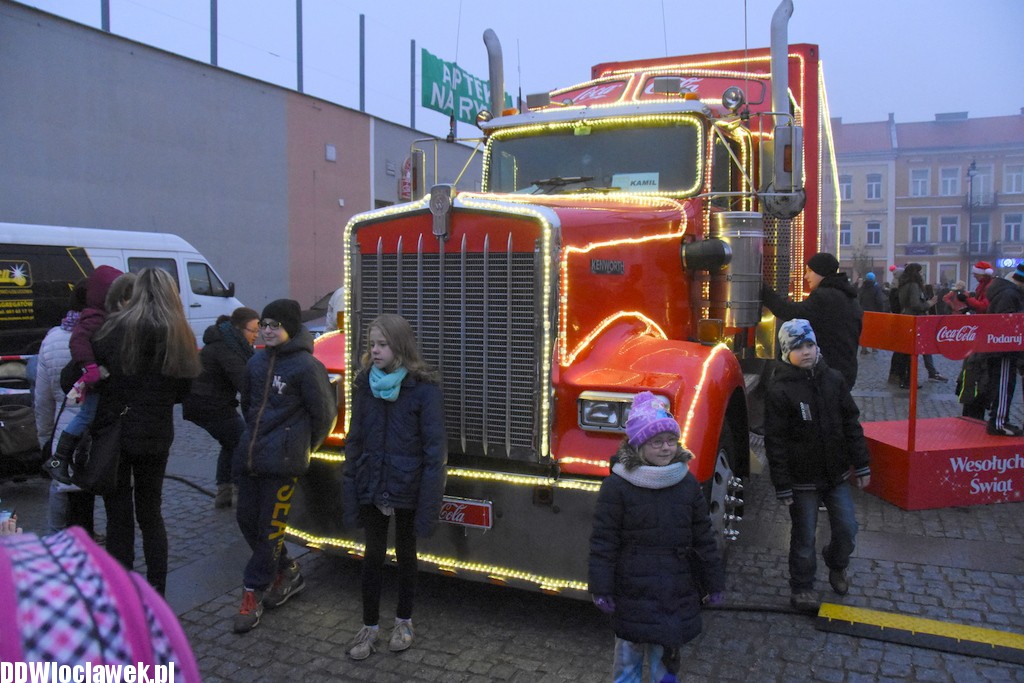 Ciężarówka Coca - Coli we Włocławku