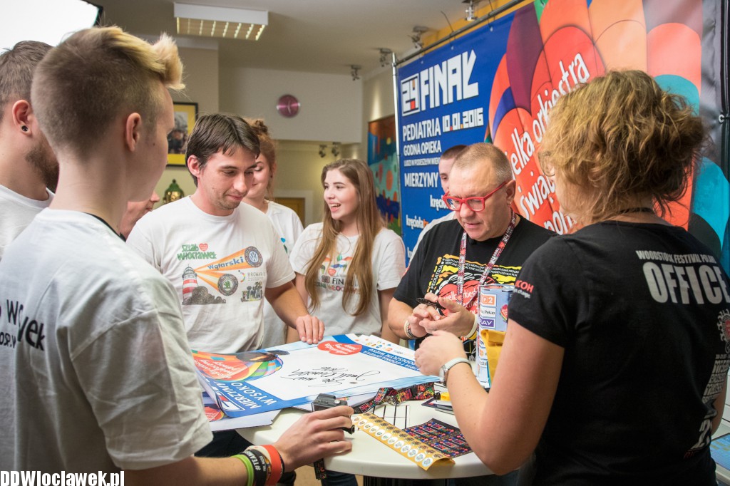 Sztab WOŚP z Włocławka u Jurka Owsiaka