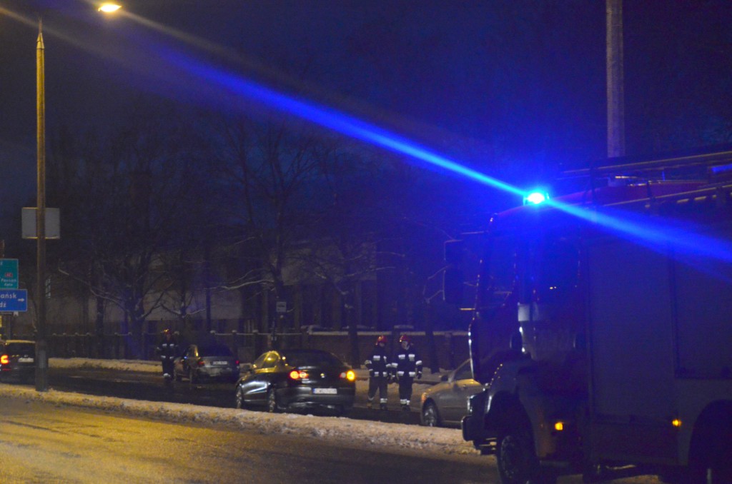 Audi zapliło się na al. Chopina