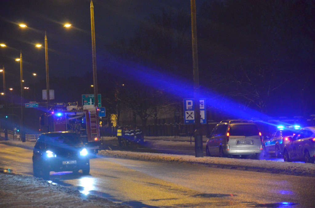 Audi zapliło się na al. Chopina