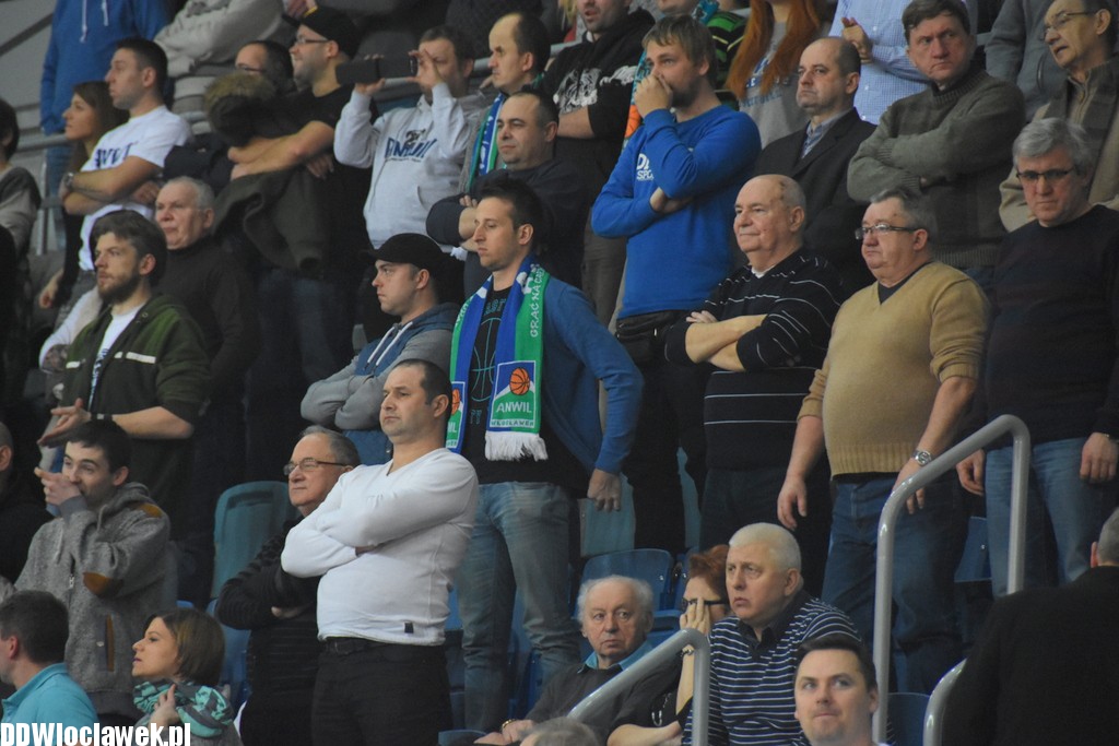 Kibice na meczu Anwil - Stal Ostrów