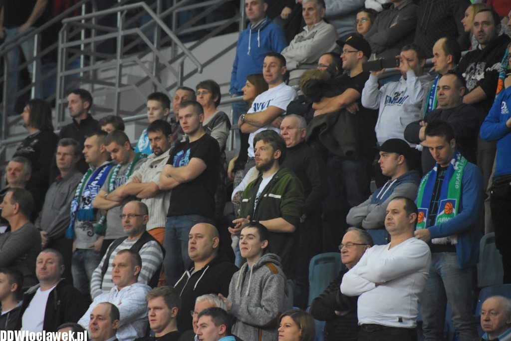 Kibice na meczu Anwil - Stal Ostrów