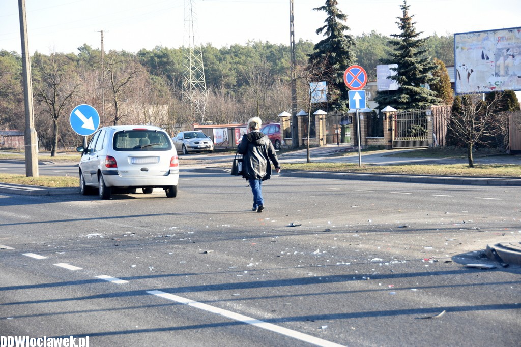 Dwie kolizje drogowe na Kruszyńskiej
