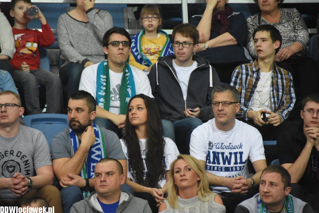 Kibice na meczu Anwil - Dąbrowa