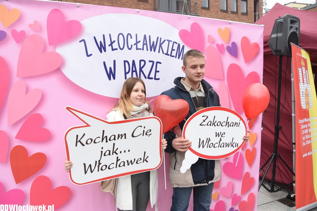 Kocham Cię i Włocławek na Placu Grodzkim