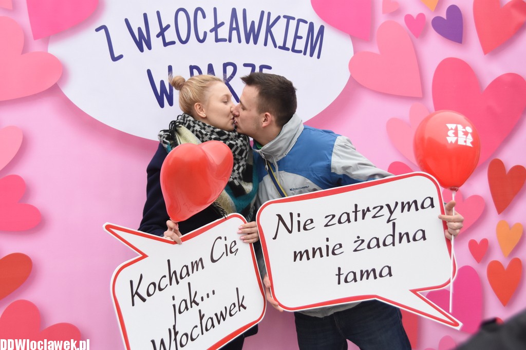 Kocham Cię i Włocławek na Placu Grodzkim
