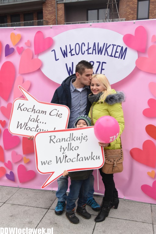 Kocham Cię i Włocławek na Placu Grodzkim