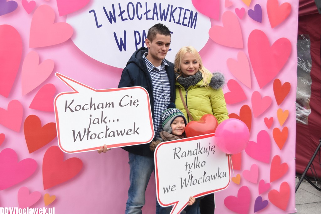 Kocham Cię i Włocławek na Placu Grodzkim