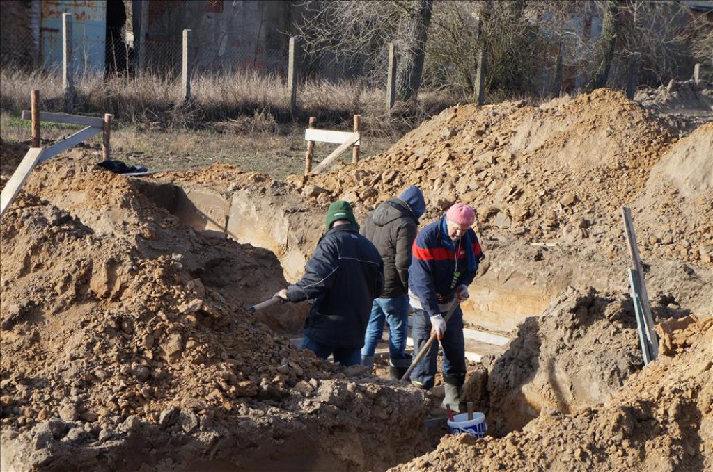 Budowa domków WPOW w Brzeziu