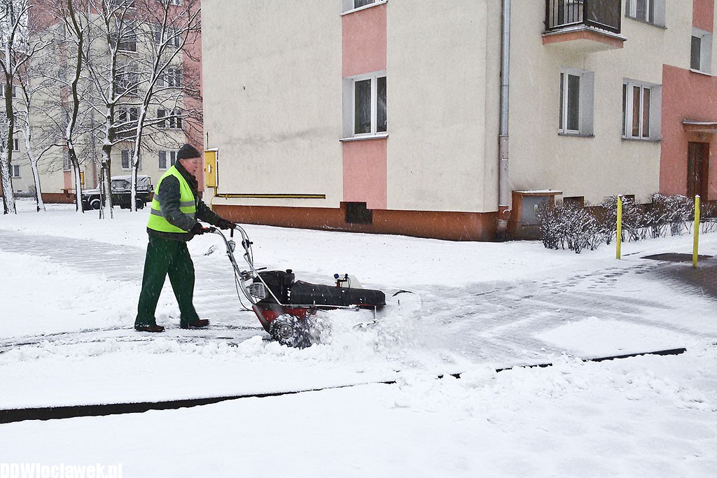 Śnieżna zima wróciła do Włocławka