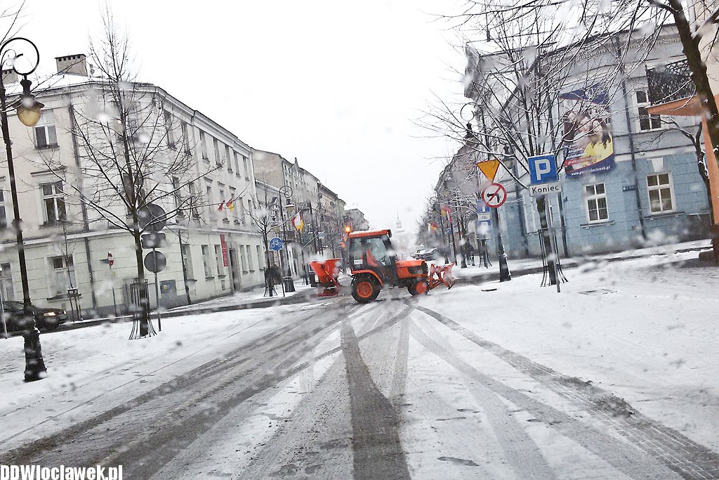 Śnieżna zima wróciła do Włocławka