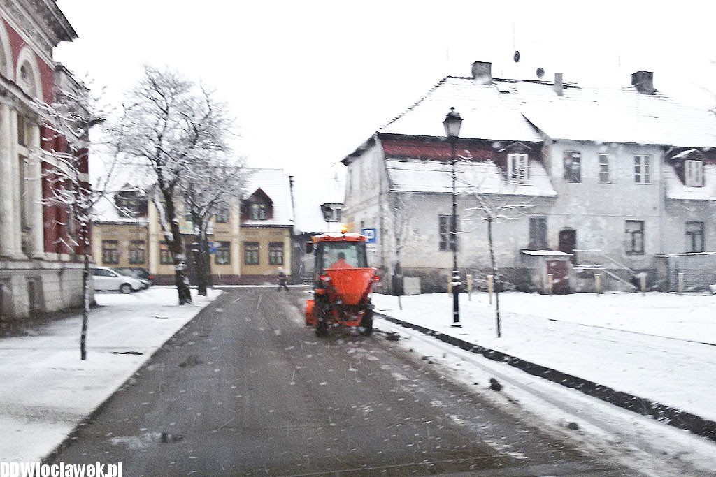Śnieżna zima wróciła do Włocławka