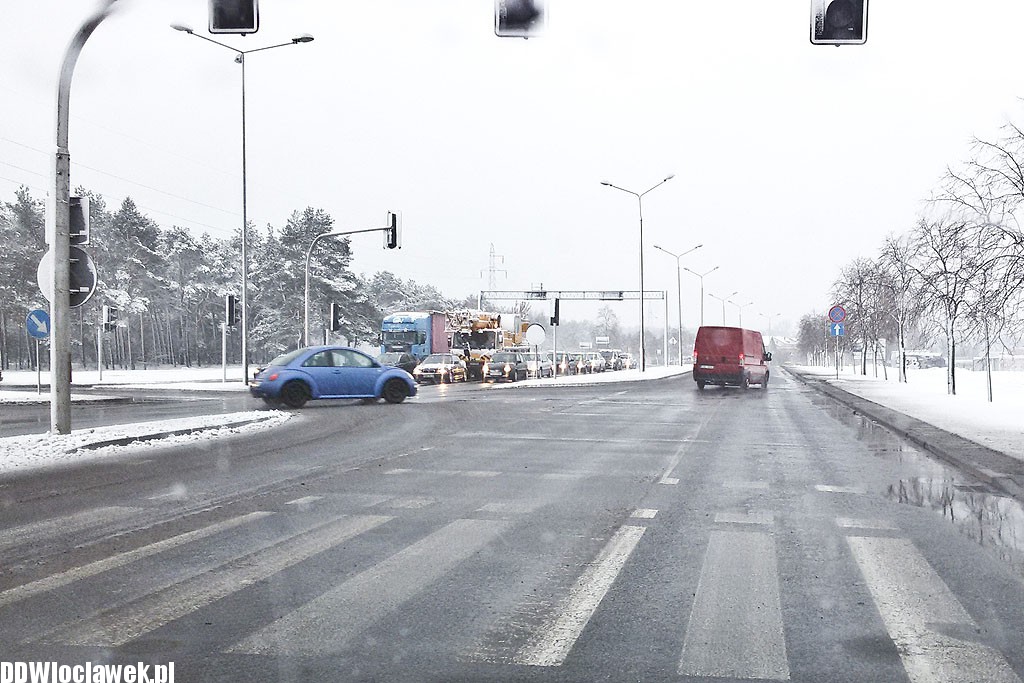Śnieżna zima wróciła do Włocławka