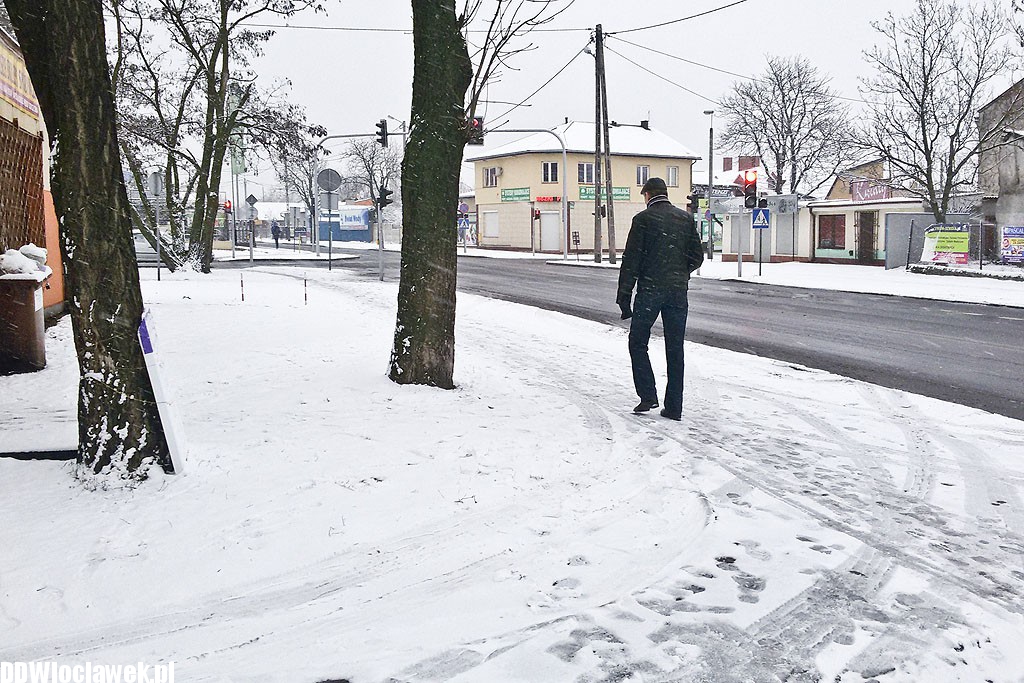 Śnieżna zima wróciła do Włocławka