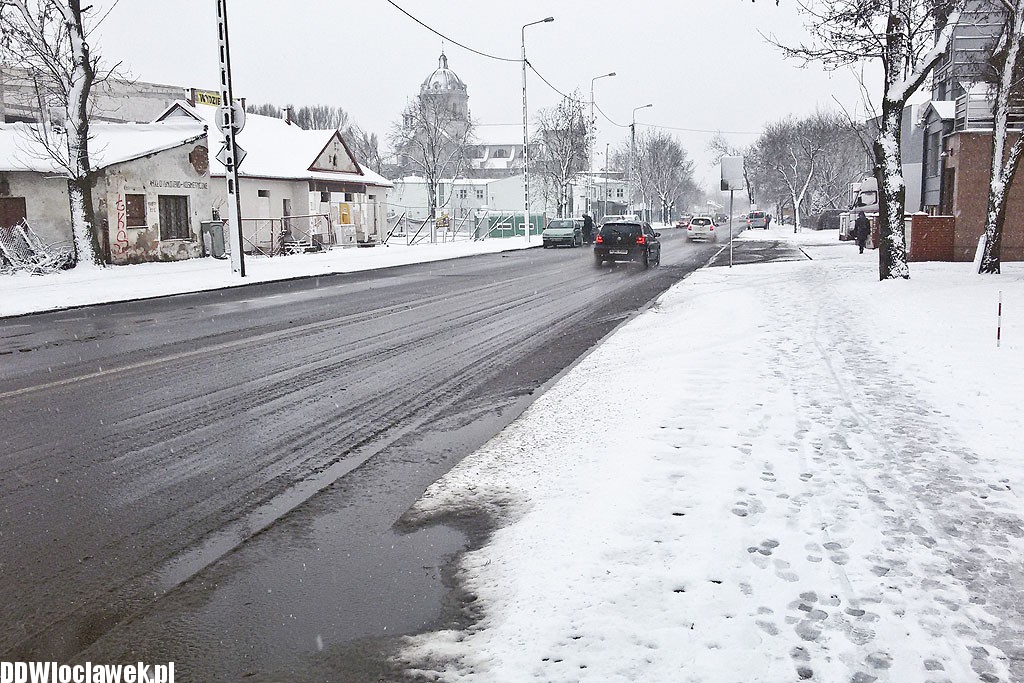 Śnieżna zima wróciła do Włocławka