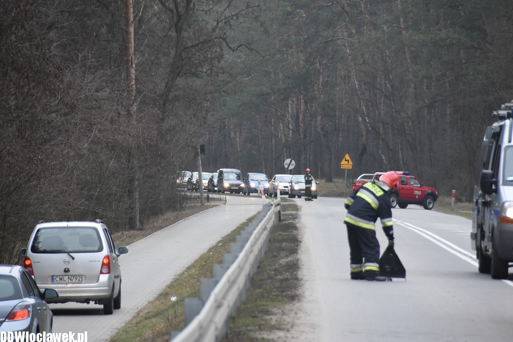 Kolizja dwóch aut pod Włocławkiem