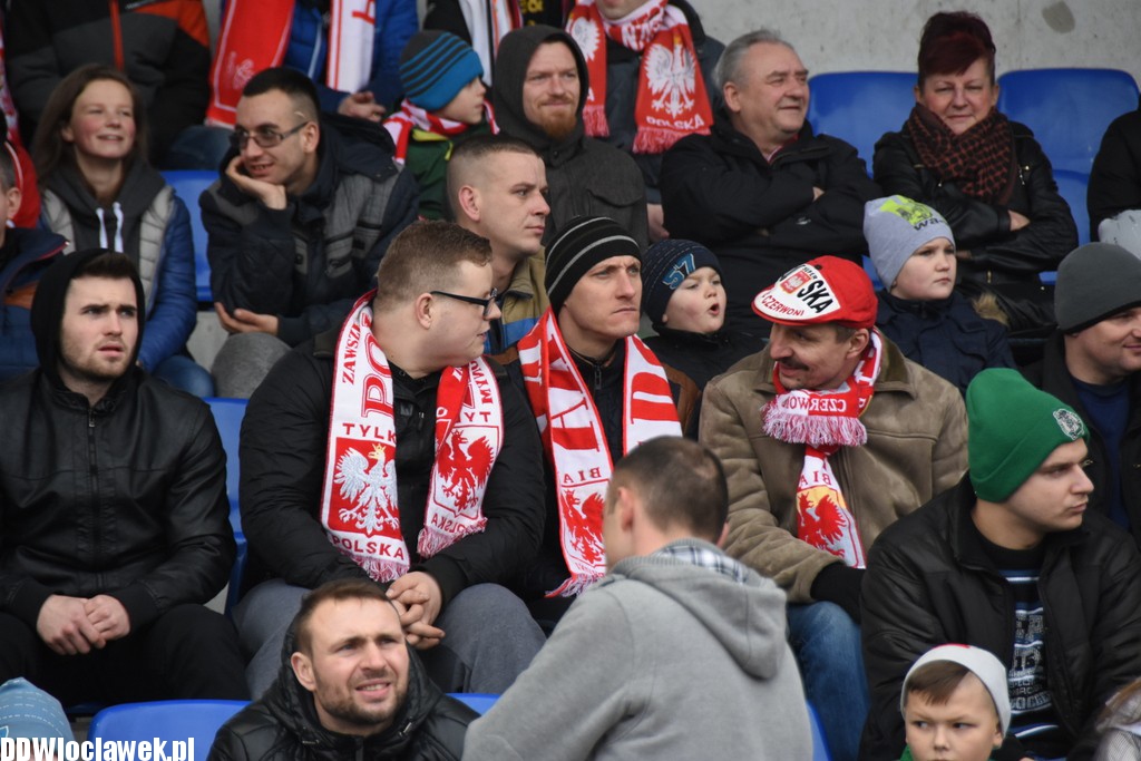 Kibice na meczu Polska - Białoruś