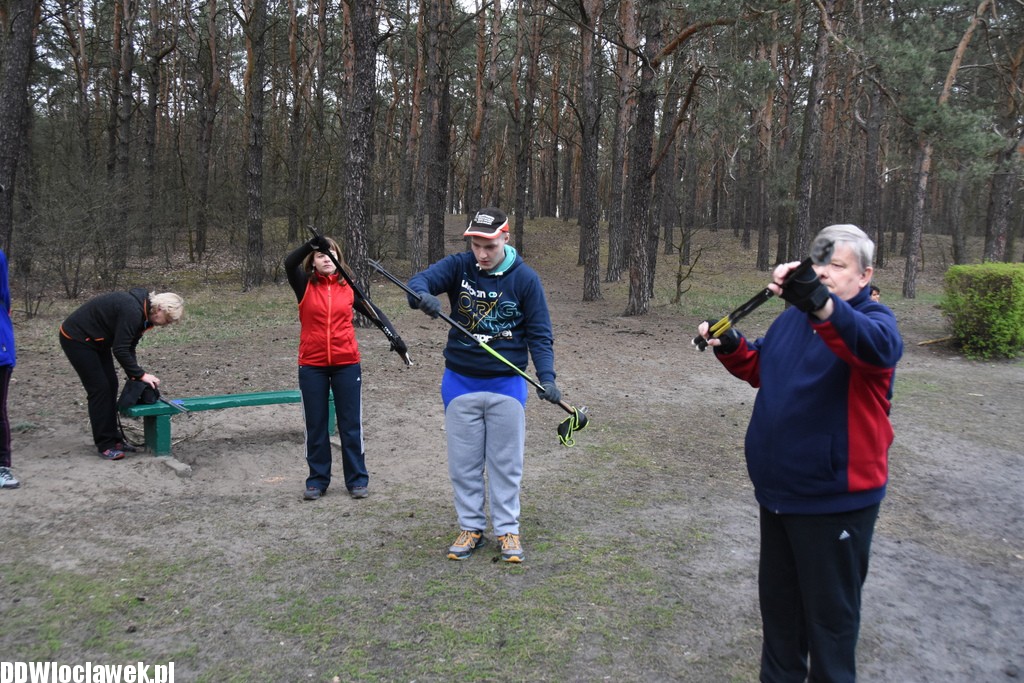 Marsz nordic walking we Włocławku