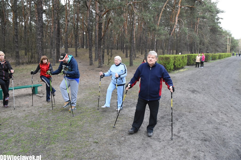 Marsz nordic walking we Włocławku