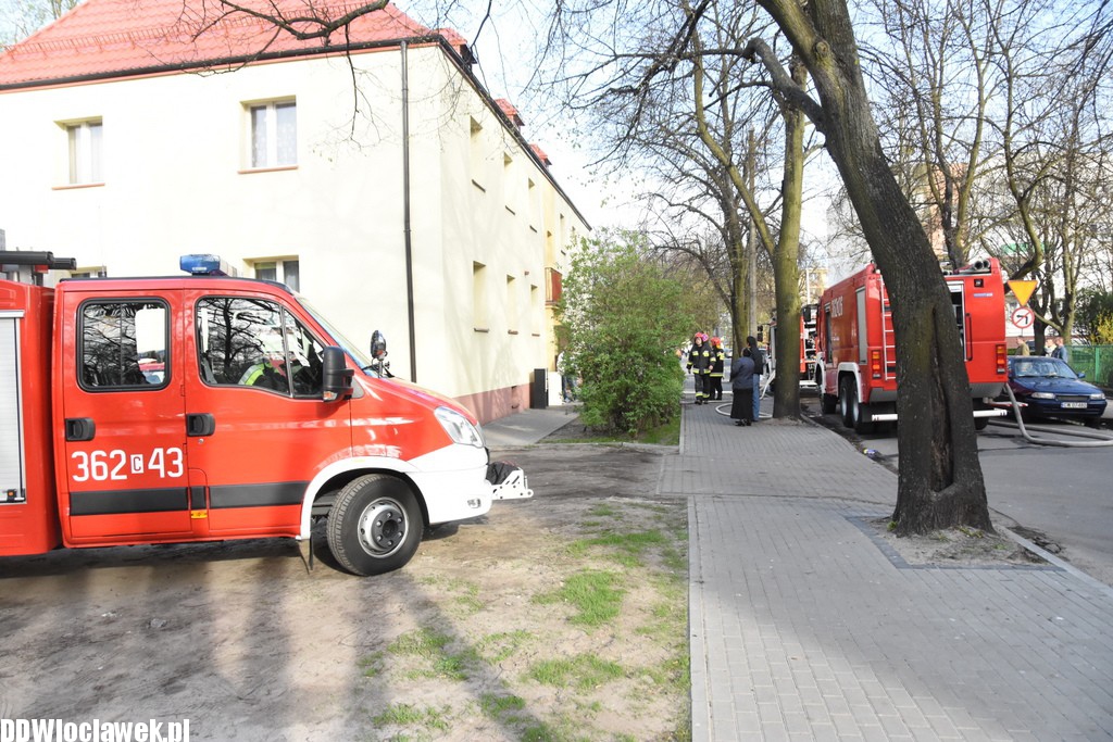 Akcja strażaków na ul. Chmielnej