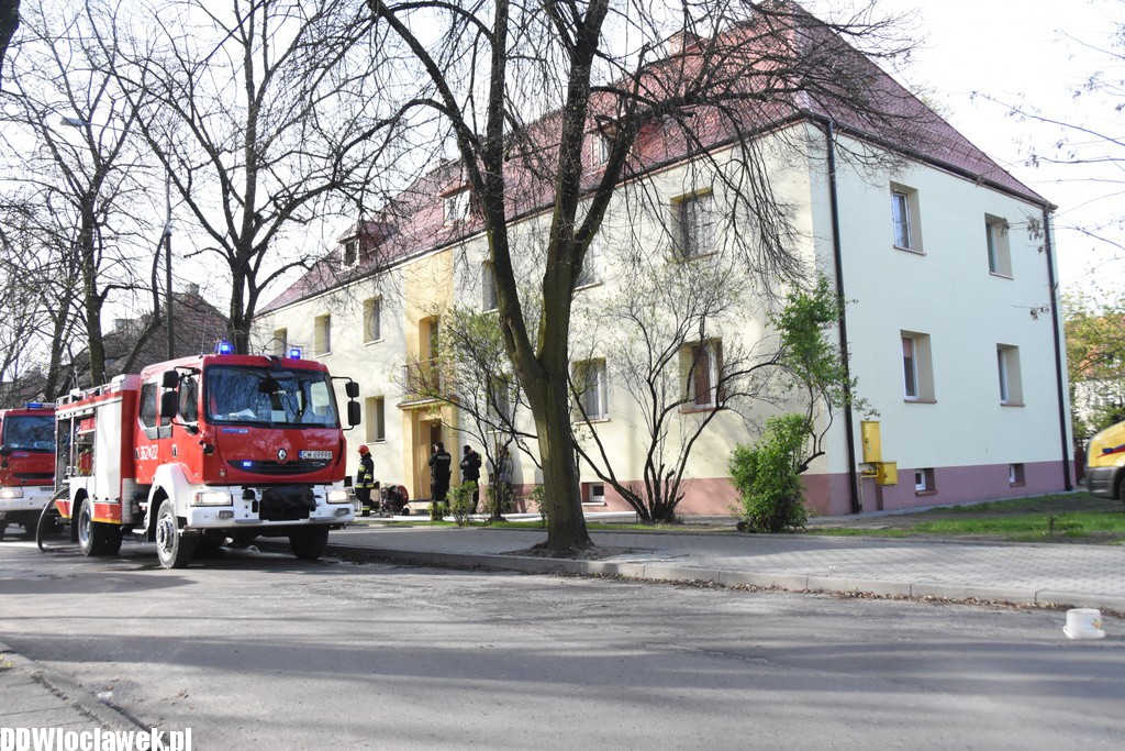 Akcja strażaków na ul. Chmielnej