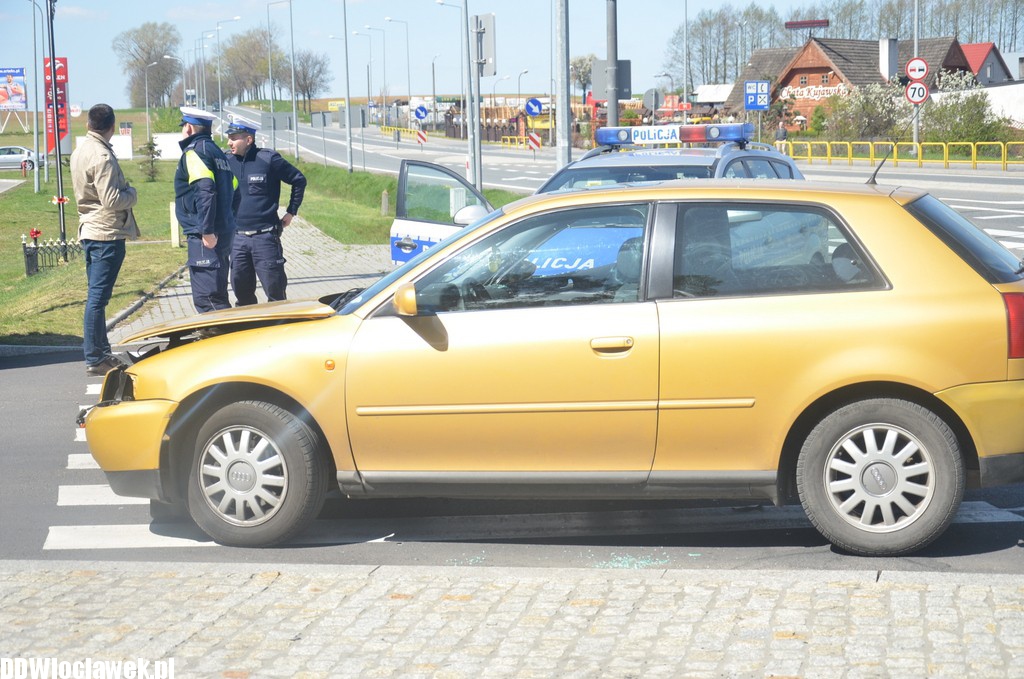 Wypadek - motocyklista uciekł z miejsca zdarzenia