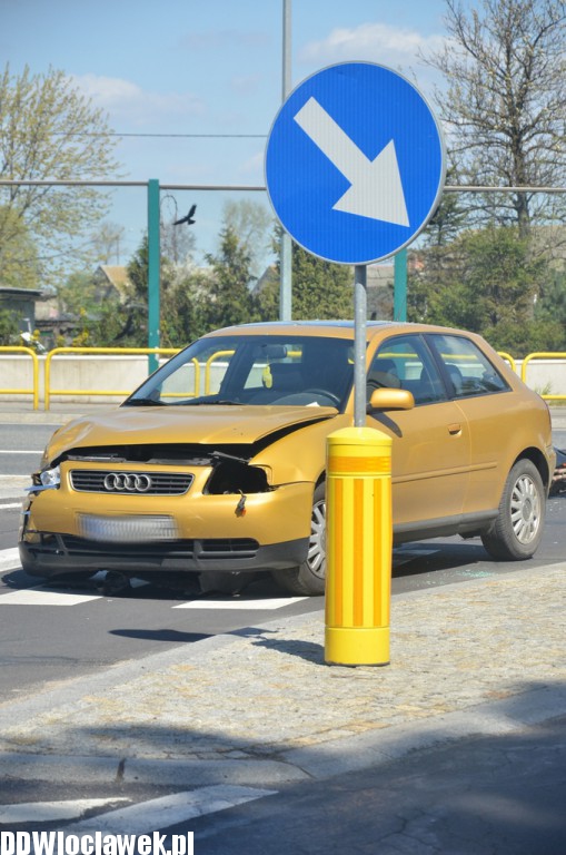 Wypadek - motocyklista uciekł z miejsca zdarzenia