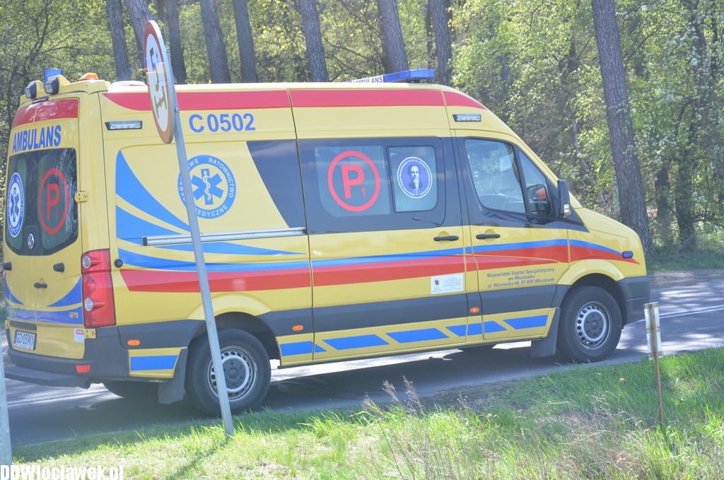 Wypadek - motocyklista uciekł z miejsca zdarzenia
