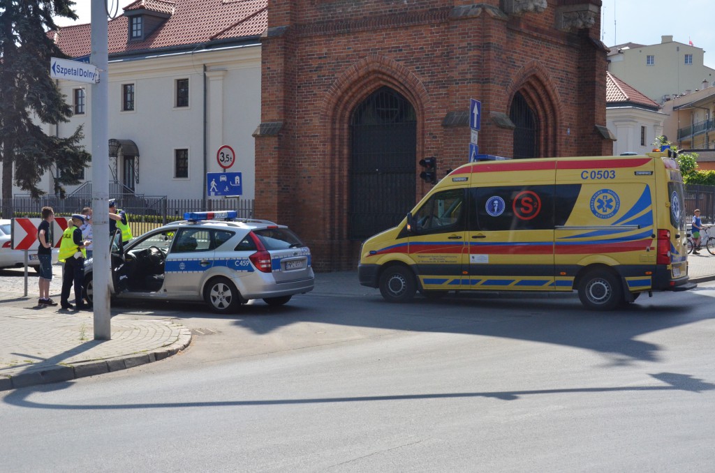 Potrącenie przy katedrze