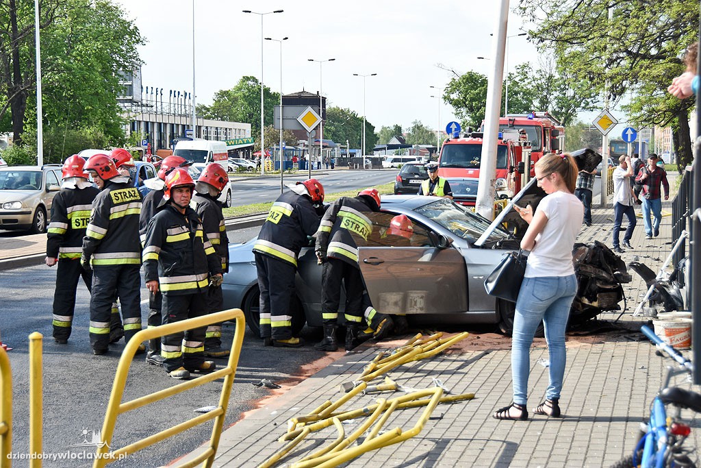 Groźna kolizja w centrum Włocławka