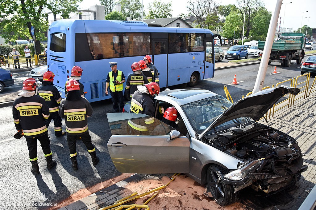Groźna kolizja w centrum Włocławka