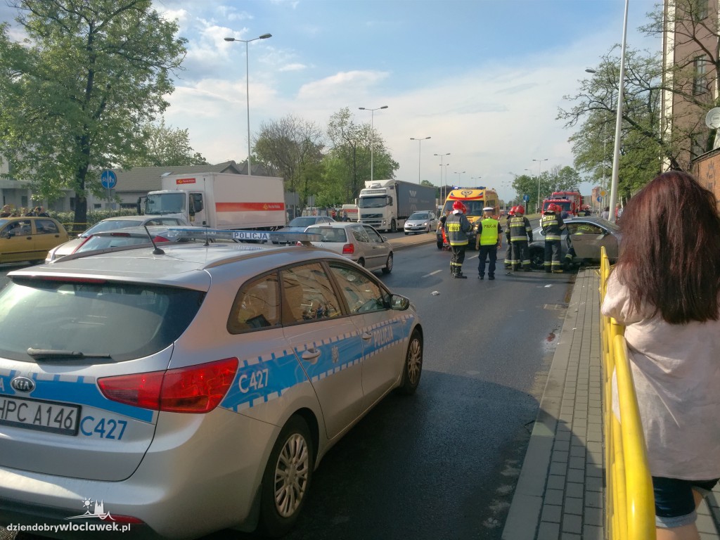 Groźna kolizja w centrum Włocławka