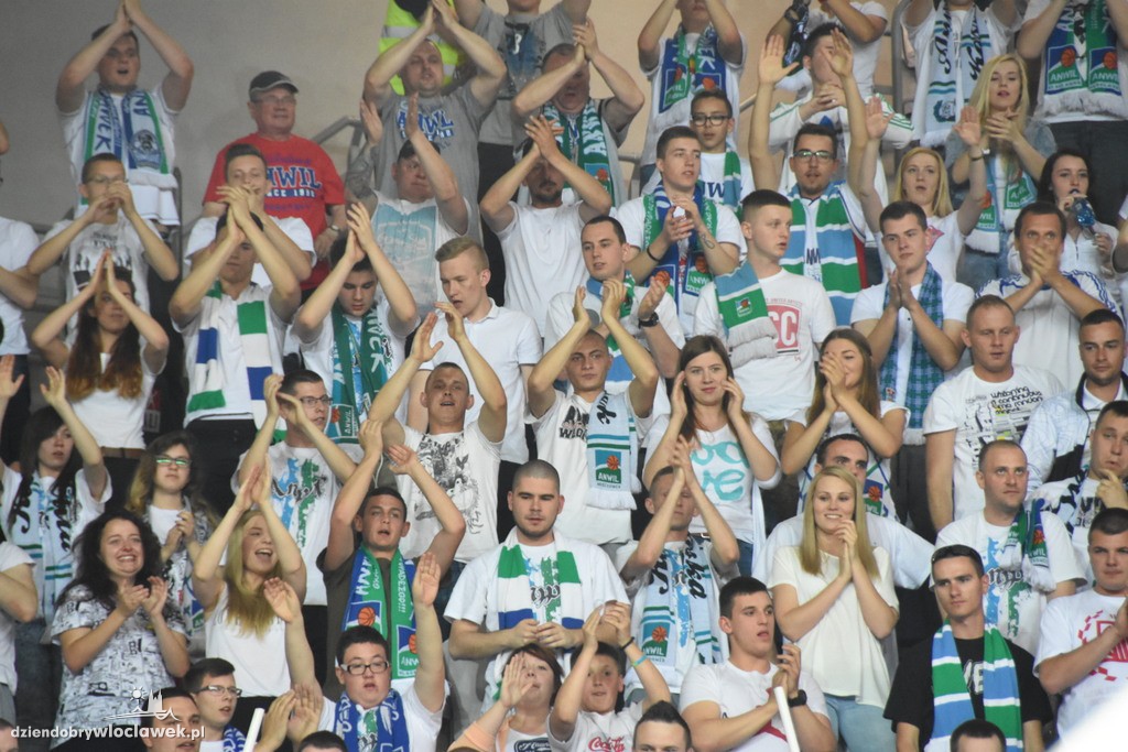 Kibice na meczu Anwil - Rosa