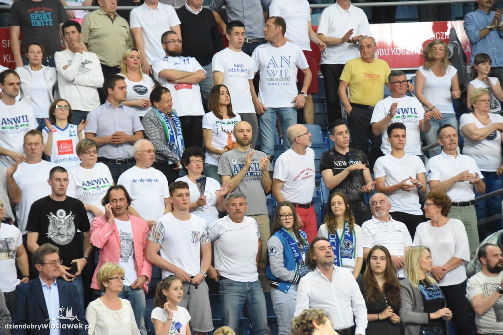 Kibice na meczu Anwil - Rosa